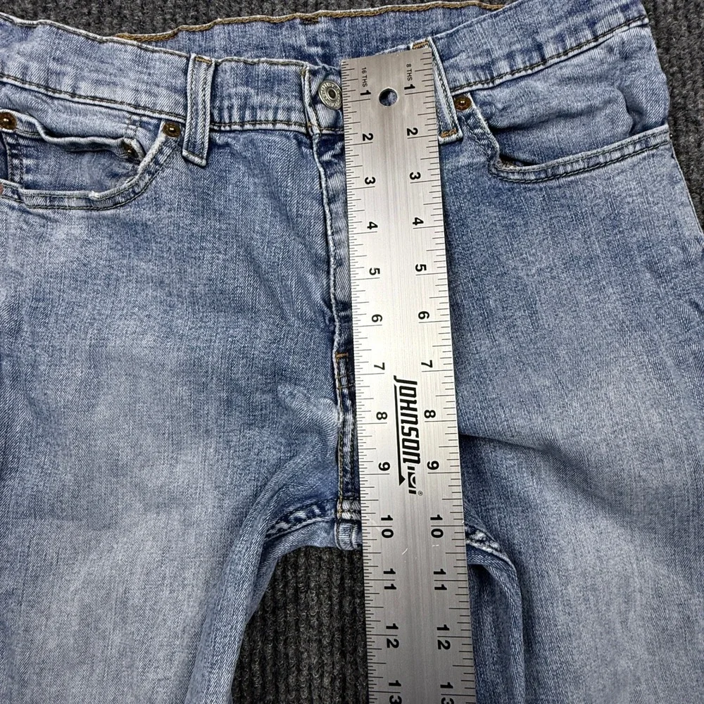 Levis 511 Slim Fit Jeans Mens 32x34 Light Wash Blue Denim 04511-3623
